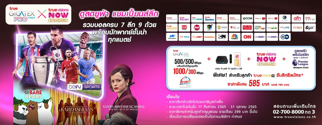 True GIGATEX PRO FIBER X TrueVisions Now Standard