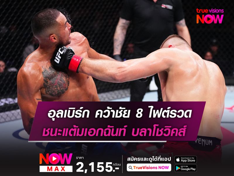 อุลเบิร์ก คว้าชัย 8 ไฟต์รวด! หลังชนะแต้ม บลาโชวิคส์ 