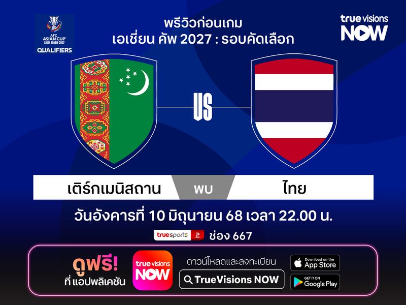 วิเคราะห์บอล ทีมชาติไทย เยือน เติร์กเมนิสถาน ศึกเอเชียนคัพ 2027 