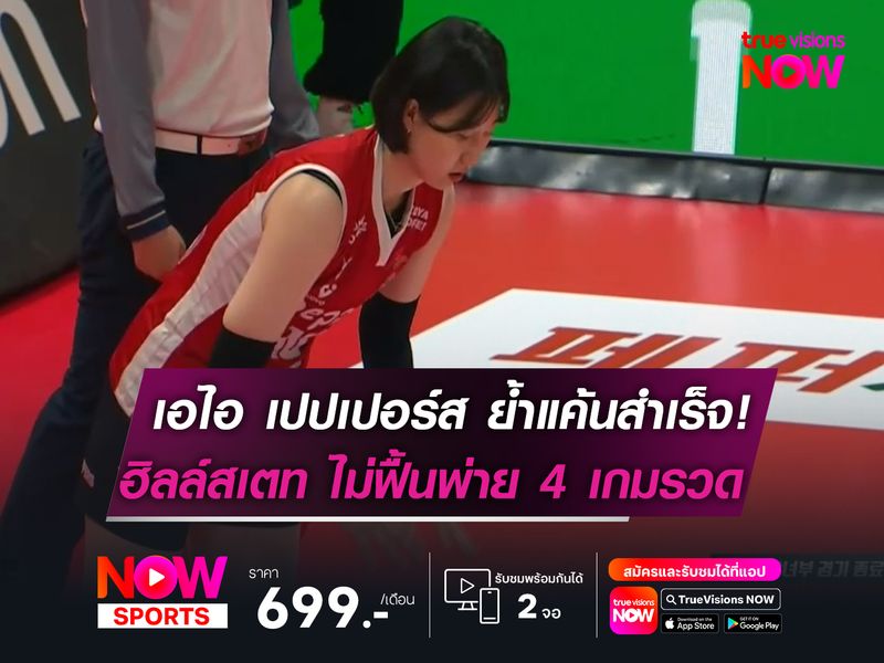 เอไอ เปปเปอร์ส ย้ำแค้น ฮิลล์สเตท รั้งรองจ่าฝูงต่อไป ในศึกลูกยางวีลีก