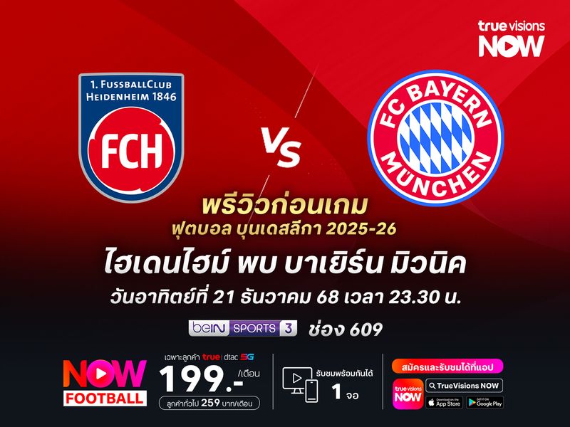 บาเยิร์นเหนือกว่าทุกประตู จะบุกชนะไฮเดนไฮม์ได้แบบขาดลอย