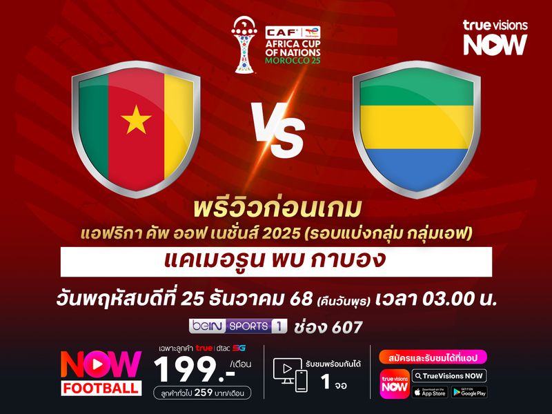 แคเมอรูนปะทะกาบองสุดสูสี มีโอกาสจบลงด้วยการเสมอกัน