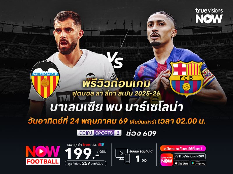 บาเลนเซียเปิดเกมรุกเต็มที่ แต่ยังไม่น่าดีพอที่จะชนะบาร์ซ่า